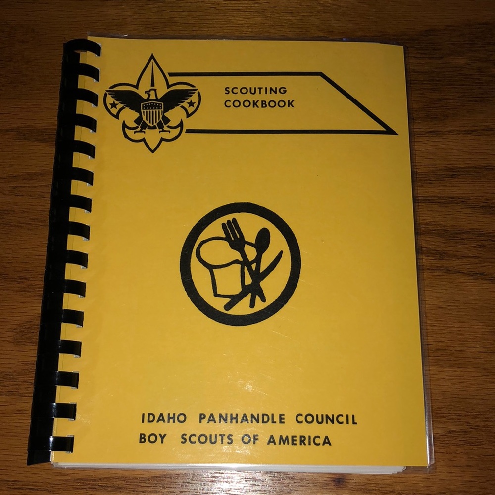 Community cookbook Scouting Cookbook Boy scouts of America Idaho Panhandle